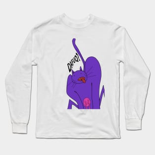 ULTRAVIOLET VERY CRAZY CAT Long Sleeve T-Shirt